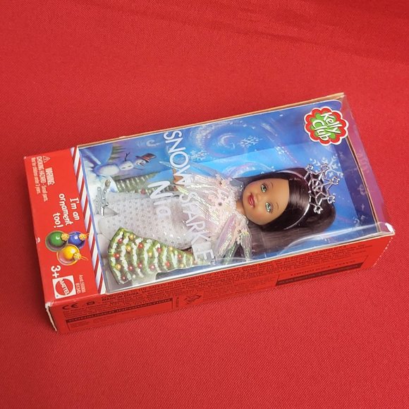 Kelly Doll Barbie Snow Sparkle Nia Doll Ornament Mattel 2003 - Picture 12 of 13